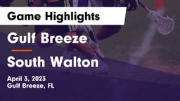 Gulf Breeze  vs South Walton  Game Highlights - April 3, 2023