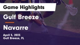 Gulf Breeze  vs Navarre  Game Highlights - April 5, 2023