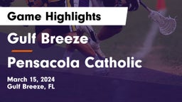 Gulf Breeze  vs Pensacola Catholic  Game Highlights - March 15, 2024