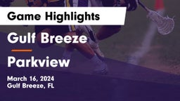 Gulf Breeze  vs Parkview  Game Highlights - March 16, 2024