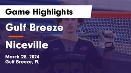 Gulf Breeze  vs Niceville  Game Highlights - March 28, 2024