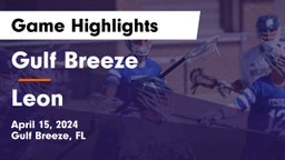 Gulf Breeze  vs Leon  Game Highlights - April 15, 2024