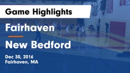 Fairhaven  vs New Bedford Game Highlights - Dec 30, 2016