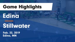 Edina  vs Stillwater  Game Highlights - Feb. 22, 2019