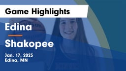 Edina  vs Shakopee  Game Highlights - Jan. 17, 2023