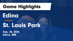 Edina  vs St. Louis Park  Game Highlights - Feb. 28, 2024