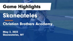 Skaneateles  vs Christian Brothers Academy  Game Highlights - May 2, 2023