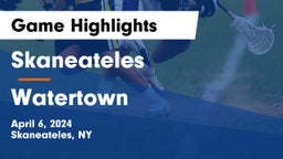 Skaneateles  vs Watertown  Game Highlights - April 6, 2024