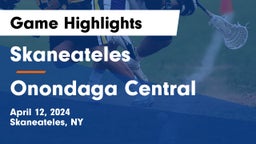 Skaneateles  vs Onondaga Central  Game Highlights - April 12, 2024