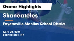 Skaneateles  vs Fayetteville-Manlius School District  Game Highlights - April 20, 2024