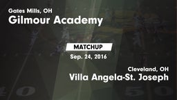 Matchup: Gilmour Academy vs. Villa Angela-St. Joseph  2016
