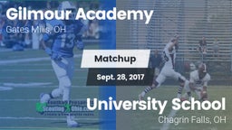 Matchup: Gilmour Academy vs. University School 2017