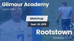Matchup: Gilmour Academy vs. Rootstown  2019