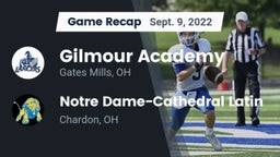 Recap: Gilmour Academy  vs. Notre Dame-Cathedral Latin  2022