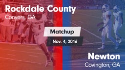 Matchup: Rockdale Co. High vs. Newton  2016