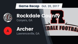 Recap: Rockdale County  vs. Archer  2017