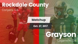 Matchup: Rockdale Co. High vs. Grayson  2017