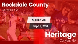 Matchup: Rockdale Co. High vs. Heritage  2018