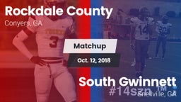 Matchup: Rockdale Co. High vs. South Gwinnett  2018
