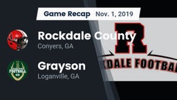 Recap: Rockdale County  vs. Grayson  2019