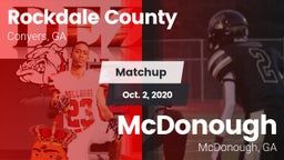 Matchup: Rockdale Co. High vs. McDonough  2020