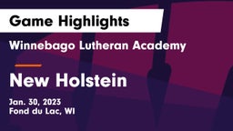 Winnebago Lutheran Academy  vs New Holstein  Game Highlights - Jan. 30, 2023