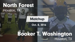 Matchup: North Forest vs. Booker T. Washington  2016