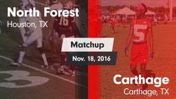 Matchup: North Forest vs. Carthage  2016