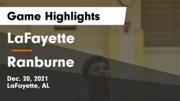 LaFayette  vs Ranburne  Game Highlights - Dec. 20, 2021