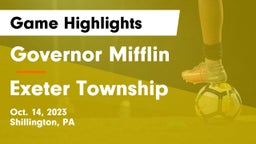 Governor Mifflin   vs Exeter Township  Game Highlights - Oct. 14, 2023