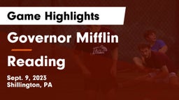 Governor Mifflin   vs Reading  Game Highlights - Sept. 9, 2023