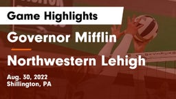 Governor Mifflin  vs Northwestern Lehigh  Game Highlights - Aug. 30, 2022
