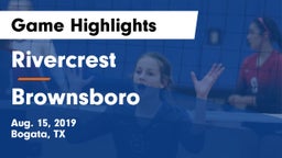 Rivercrest  vs Brownsboro  Game Highlights - Aug. 15, 2019