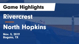 Rivercrest  vs North Hopkins Game Highlights - Nov. 5, 2019