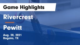 Rivercrest  vs Pewitt  Game Highlights - Aug. 28, 2021