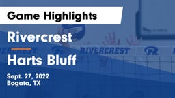Rivercrest  vs Harts Bluff  Game Highlights - Sept. 27, 2022