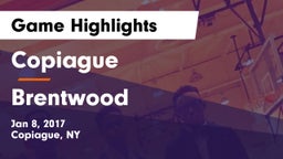Copiague  vs Brentwood  Game Highlights - Jan 8, 2017