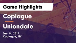 Copiague  vs Uniondale Game Highlights - Jan 14, 2017