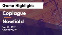 Copiague  vs Newfield  Game Highlights - Jan 19, 2017