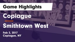 Copiague  vs Smithtown West  Game Highlights - Feb 2, 2017