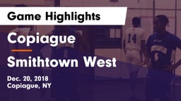 Copiague  vs Smithtown West  Game Highlights - Dec. 20, 2018