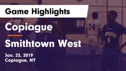 Copiague  vs Smithtown West  Game Highlights - Jan. 23, 2019