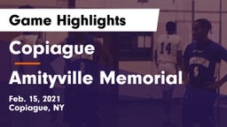 Copiague  vs Amityville Memorial  Game Highlights - Feb. 15, 2021