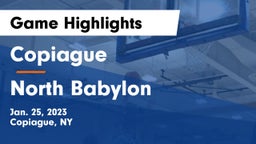Copiague  vs North Babylon  Game Highlights - Jan. 25, 2023
