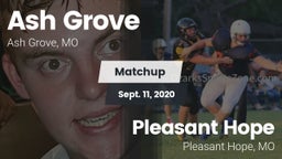 Matchup: Ash Grove High vs. Pleasant Hope  2020