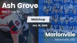 Matchup: Ash Grove High vs. Marionville  2020