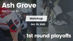 Matchup: Ash Grove High vs. 1st round playoffs 2020