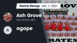 Recap: Ash Grove  vs. agape 2021