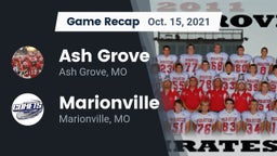 Recap: Ash Grove  vs. Marionville  2021