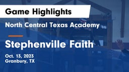 North Central Texas Academy vs Stephenville Faith Game Highlights - Oct. 13, 2023